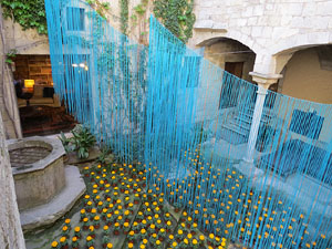 Temps de Flors 2016. El carrer de la For&ccedil;a: patis i carrers