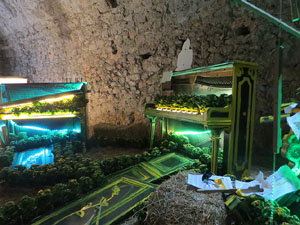 Temps de Flors 2016. Museu d'Hist&ograve;ria de Girona: espais de la Carbonera, la Cisterna, la Terrassa del Museu i l'Assecador