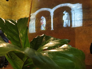 Temps de Flors 2016. Museu d'Hist&ograve;ria de Girona: espais de la Carbonera, la Cisterna, la Terrassa del Museu i l'Assecador