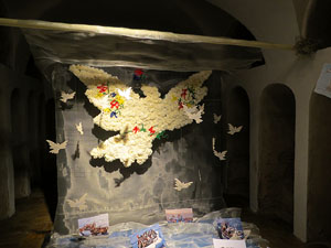 Temps de Flors 2016. Museu d'Hist&ograve;ria de Girona: espais de la Carbonera, la Cisterna, la Terrassa del Museu i l'Assecador