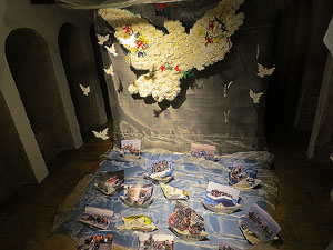 Temps de Flors 2016. Museu d'Hist&ograve;ria de Girona: espais de la Carbonera, la Cisterna, la Terrassa del Museu i l'Assecador