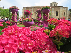 Temps de Flors 2016. Muntatges i instal&middot;lacions a la pla&ccedil;a dels Jurats