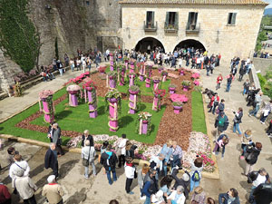 Temps de Flors 2016. Muntatges i instal&middot;lacions a la pla&ccedil;a dels Jurats
