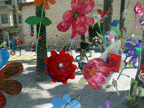 Temps de Flors 2016. Barri del Mercadal: pla&ccedil;a de Santa Susanna i Museu del Cinema