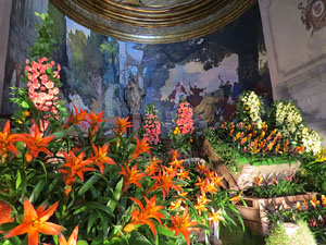 Temps de Flors 2016. Muntatges i instal&middot;lacions a l'esgl&eacute;sia de Sant Mart&iacute; - Seminari