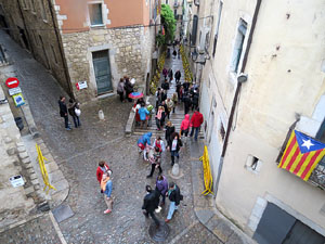 Temps de Flors 2016. Diversos espais al voltant de la Catedral: pati del Museu d'Art, la Font de la Pera, els Jardins de la Francesa, el carrer de Ferran el cat&ograve;lic