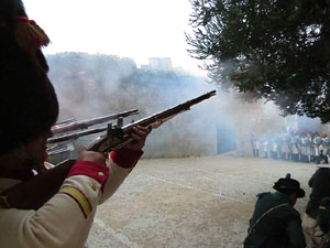VIII Festa Reviu els Setges Napole&ograve;nics de Girona. Escena 4. Carrer de Pere de Rocabert&iacute;