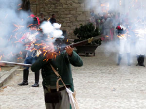 VIII Festa Reviu els Setges Napole&ograve;nics de Girona. Escena 4. Carrer de Pere de Rocabert&iacute;