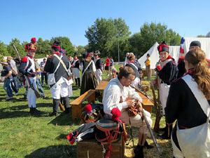 VIII Festa Reviu els Setges Napole&ograve;nics de Girona. Campament al Parc de les Ribes del Ter