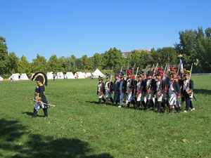 VIII Festa Reviu els Setges Napole&ograve;nics de Girona. Campament al Parc de les Ribes del Ter