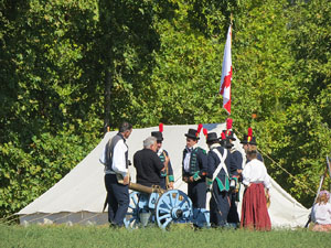 VIII Festa Reviu els Setges Napole&ograve;nics de Girona. Campament al Parc de les Ribes del Ter