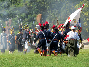 VIII Festa Reviu els Setges Napole&ograve;nics de Girona. Recreaci&oacute; d'una batalla al Parc de les Ribes del Ter