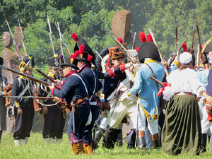 VIII Festa Reviu els Setges Napole&ograve;nics de Girona. Recreaci&oacute; d'una batalla al Parc de les Ribes del Ter