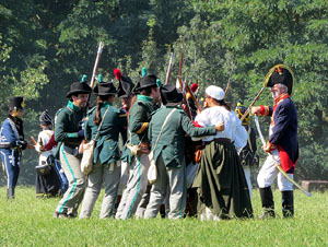 VIII Festa Reviu els Setges Napole&ograve;nics de Girona. Recreaci&oacute; d'una batalla al Parc de les Ribes del Ter