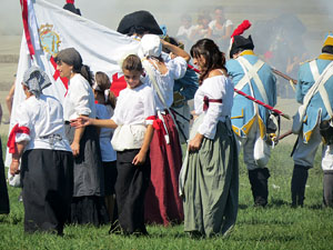 VIII Festa Reviu els Setges Napole&ograve;nics de Girona. Recreaci&oacute; d'una batalla al Parc de les Ribes del Ter