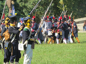 VIII Festa Reviu els Setges Napole&ograve;nics de Girona. Recreaci&oacute; d'una batalla al Parc de les Ribes del Ter