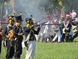 VIII Festa Reviu els Setges Napole&ograve;nics de Girona. Recreaci&oacute; d'una batalla al Parc de les Ribes del Ter