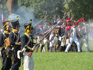 VIII Festa Reviu els Setges Napole&ograve;nics de Girona. Recreaci&oacute; d'una batalla al Parc de les Ribes del Ter