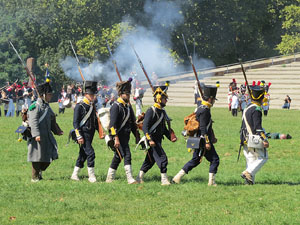 VIII Festa Reviu els Setges Napole&ograve;nics de Girona. Recreaci&oacute; d'una batalla al Parc de les Ribes del Ter