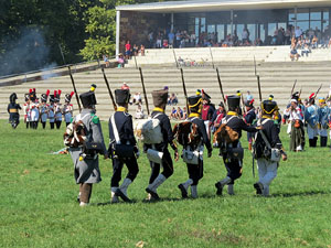 VIII Festa Reviu els Setges Napole&ograve;nics de Girona. Recreaci&oacute; d'una batalla al Parc de les Ribes del Ter