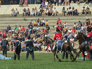 VIII Festa Reviu els Setges Napole&ograve;nics de Girona. Recreaci&oacute; d'una batalla al Parc de les Ribes del Ter