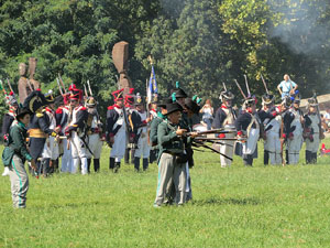 VIII Festa Reviu els Setges Napole&ograve;nics de Girona. Recreaci&oacute; d'una batalla al Parc de les Ribes del Ter