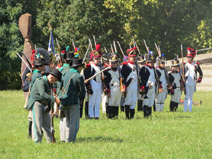 VIII Festa Reviu els Setges Napole&ograve;nics de Girona. Recreaci&oacute; d'una batalla al Parc de les Ribes del Ter