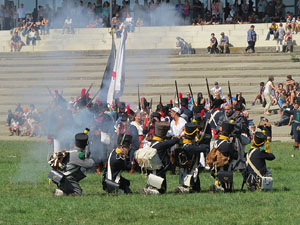 VIII Festa Reviu els Setges Napole&ograve;nics de Girona. Recreaci&oacute; d'una batalla al Parc de les Ribes del Ter