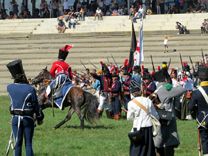 VIII Festa Reviu els Setges Napole&ograve;nics de Girona. Recreaci&oacute; d'una batalla al Parc de les Ribes del Ter