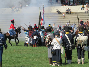 VIII Festa Reviu els Setges Napole&ograve;nics de Girona. Recreaci&oacute; d'una batalla al Parc de les Ribes del Ter