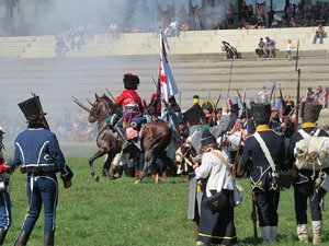 VIII Festa Reviu els Setges Napole&ograve;nics de Girona. Recreaci&oacute; d'una batalla al Parc de les Ribes del Ter