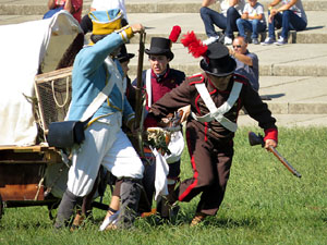 VIII Festa Reviu els Setges Napole&ograve;nics de Girona. Recreaci&oacute; d'una batalla al Parc de les Ribes del Ter