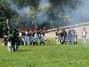 VIII Festa Reviu els Setges Napole&ograve;nics de Girona. Recreaci&oacute; d'una batalla al Parc de les Ribes del Ter