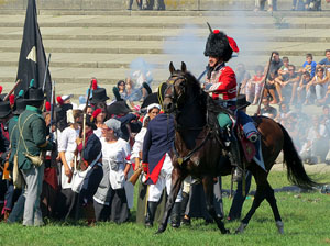 VIII Festa Reviu els Setges Napole&ograve;nics de Girona. Recreaci&oacute; d'una batalla al Parc de les Ribes del Ter