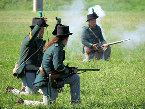 VIII Festa Reviu els Setges Napole&ograve;nics de Girona. Recreaci&oacute; d'una batalla al Parc de les Ribes del Ter