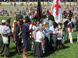 VIII Festa Reviu els Setges Napole&ograve;nics de Girona. Recreaci&oacute; d'una batalla al Parc de les Ribes del Ter