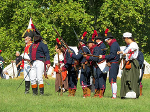 VIII Festa Reviu els Setges Napole&ograve;nics de Girona. Recreaci&oacute; d'una batalla al Parc de les Ribes del Ter