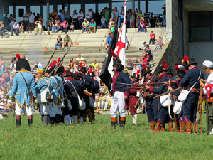 VIII Festa Reviu els Setges Napole&ograve;nics de Girona. Recreaci&oacute; d'una batalla al Parc de les Ribes del Ter