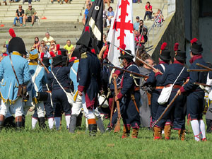 VIII Festa Reviu els Setges Napole&ograve;nics de Girona. Recreaci&oacute; d'una batalla al Parc de les Ribes del Ter
