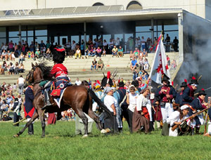 VIII Festa Reviu els Setges Napole&ograve;nics de Girona. Recreaci&oacute; d'una batalla al Parc de les Ribes del Ter