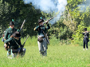 VIII Festa Reviu els Setges Napole&ograve;nics de Girona. Recreaci&oacute; d'una batalla al Parc de les Ribes del Ter
