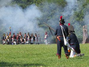 VIII Festa Reviu els Setges Napole&ograve;nics de Girona. Recreaci&oacute; d'una batalla al Parc de les Ribes del Ter