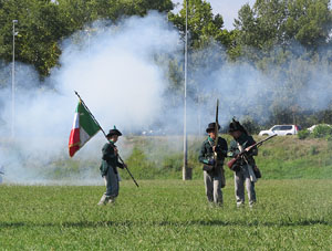 VIII Festa Reviu els Setges Napole&ograve;nics de Girona. Recreaci&oacute; d'una batalla al Parc de les Ribes del Ter