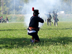 VIII Festa Reviu els Setges Napole&ograve;nics de Girona. Recreaci&oacute; d'una batalla al Parc de les Ribes del Ter