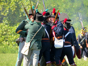 VIII Festa Reviu els Setges Napole&ograve;nics de Girona. Recreaci&oacute; d'una batalla al Parc de les Ribes del Ter
