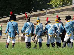 VIII Festa Reviu els Setges Napole&ograve;nics de Girona. Recreaci&oacute; d'una batalla al Parc de les Ribes del Ter