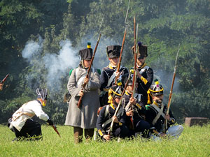 VIII Festa Reviu els Setges Napole&ograve;nics de Girona. Recreaci&oacute; d'una batalla al Parc de les Ribes del Ter