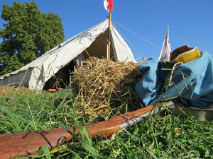 VIII Festa Reviu els Setges Napole&ograve;nics de Girona. Campament al Parc de les Ribes del Ter