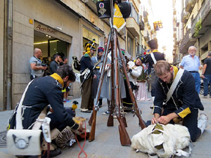 VIII Festa Reviu els Setges Napole&ograve;nics de Girona. Desfilada pels carrers del Barri Vell