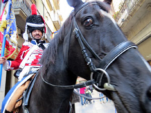 VIII Festa Reviu els Setges Napole&ograve;nics de Girona. Desfilada pels carrers del Barri Vell